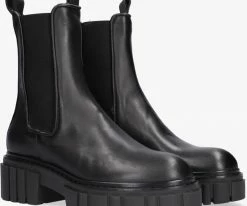 Notre-v 03-432 bottines chelsea en noir -Bottes Femme Soldes 201288 1