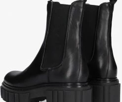 Notre-v 03-432 bottines chelsea en noir -Bottes Femme Soldes 201288 3