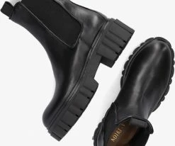 Notre-v 03-432 bottines chelsea en noir -Bottes Femme Soldes 201288 5