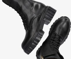 Notre-v 03-435 bottines à lacets en noir -Bottes Femme Soldes 201290 5