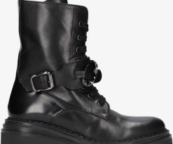 Laura bellariva 7300ab bottines à lacets en noir