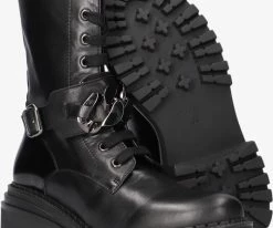 Laura bellariva 7300ab bottines à lacets en noir 9 Laura bellariva 7300ab bottines à lacets en noir -Bottes Femme Soldes 201736 4