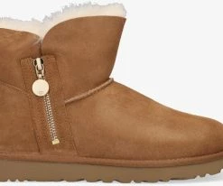Ugg w bailey zip mini bottes fourrure en camel