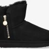 Ugg w bailey zip mini bottes fourrure en noir -Bottes Femme Soldes 201833 2