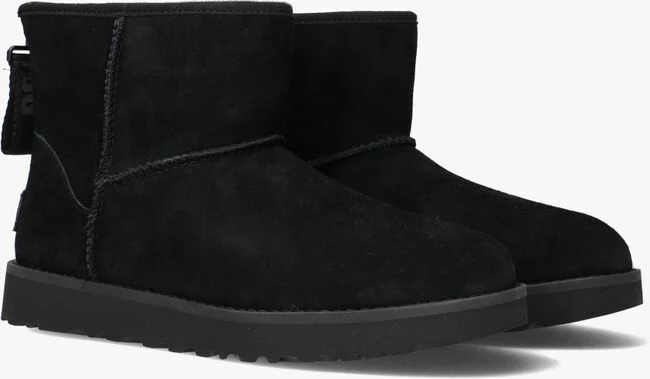 Ugg w classic mini logo zip bottes fourrure en noir 2 Ugg w classic mini logo zip bottes fourrure en noir – Image 2