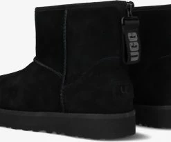 Ugg w classic mini logo zip bottes fourrure en noir 8 Ugg w classic mini logo zip bottes fourrure en noir -Bottes Femme Soldes 201899 3