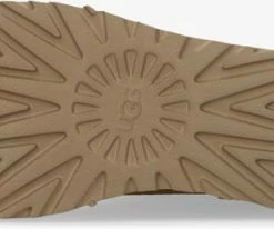 Ugg w classic mini logo zip bottes fourrure en camel -Bottes Femme Soldes 201900 4