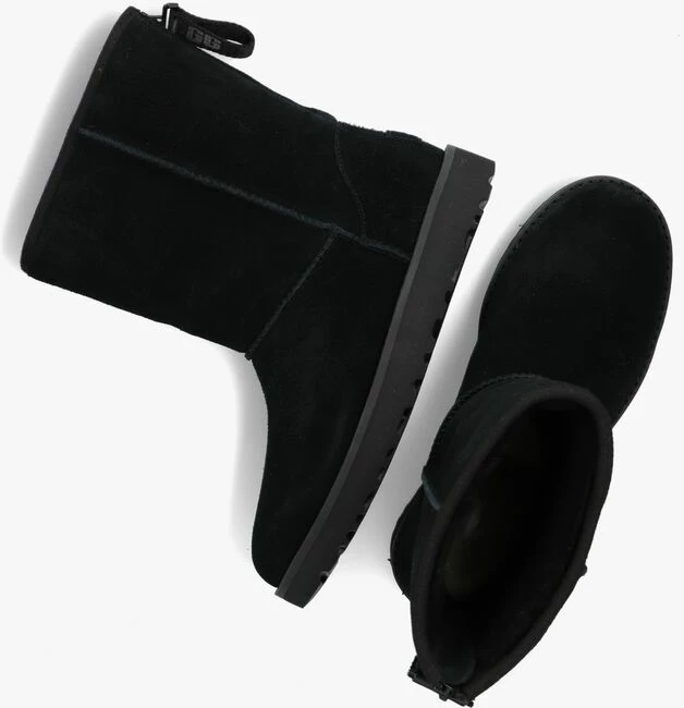 Ugg w classic short logo zip bottes fourrure en noir 5 Ugg w classic short logo zip bottes fourrure en noir – Image 5