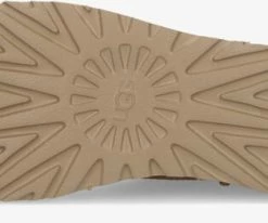 Ugg w classic short logo zip bottes fourrure en camel -Bottes Femme Soldes 201902 4