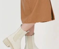 Notre-v 03-432 bottines chelsea en blanc -Bottes Femme Soldes 202173 8