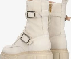 Notre-v 03-438 bottines à lacets en beige 8 Notre-v 03-438 bottines à lacets en beige -Bottes Femme Soldes 202175 3