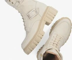 Notre-v 03-438 bottines à lacets en beige 10 Notre-v 03-438 bottines à lacets en beige -Bottes Femme Soldes 202175 5