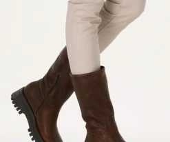 Notre-v 8791 bottes hautes en marron 11 Notre-v 8791 bottes hautes en marron -Bottes Femme Soldes 202611 8