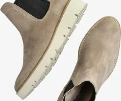 Floris van bommel 85692 bottines chelsea en beige -Bottes Femme Soldes 202641 5