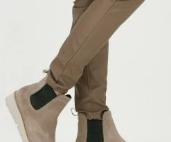 Floris van bommel 85692 bottines chelsea en beige -Bottes Femme Soldes 202641 8