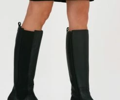 Red-rag 71204 bottes hautes en noir -Bottes Femme Soldes 202756 8