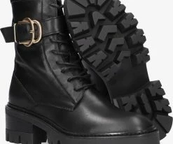 Notre-v an1400 bottines à lacets en noir 9 Notre-v an1400 bottines à lacets en noir -Bottes Femme Soldes 202838 4