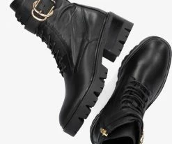 Notre-v an1400 bottines à lacets en noir 10 Notre-v an1400 bottines à lacets en noir -Bottes Femme Soldes 202838 5