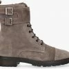 Notre-v body218 bottines à lacets en taupe -Bottes Femme Soldes 204105 2
