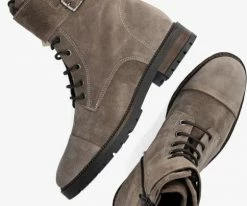 Notre-v body218 bottines à lacets en taupe 9 Notre-v body218 bottines à lacets en taupe -Bottes Femme Soldes 204105 5