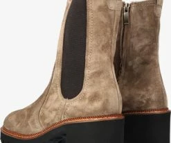 Paul green 9908 bottines chelsea en taupe -Bottes Femme Soldes 204163 3