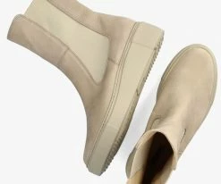 Paul green 9971 bottines chelsea en beige -Bottes Femme Soldes 204165 5