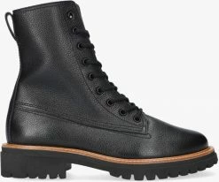Paul green 9768 bottines à lacets en noir