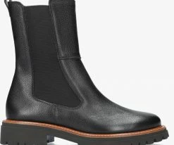 Paul green 9836 bottines chelsea en noir
