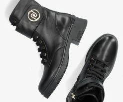 Liu jo new nancy 37 bottines à lacets en noir 10 Liu jo new nancy 37 bottines à lacets en noir -Bottes Femme Soldes 205071 5