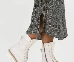 Notre-v 41405 bottines à lacets en blanc -Bottes Femme Soldes 205642 8