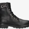 Calvin klein cleat biker boot bottines à lacets en noir 13 Calvin klein cleat biker boot bottines à lacets en noir -Bottes Femme Soldes 206116 2