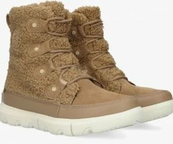 Sorel sorel explorer ii joan cozy bottes fourrure en camel -Bottes Femme Soldes 206397 1