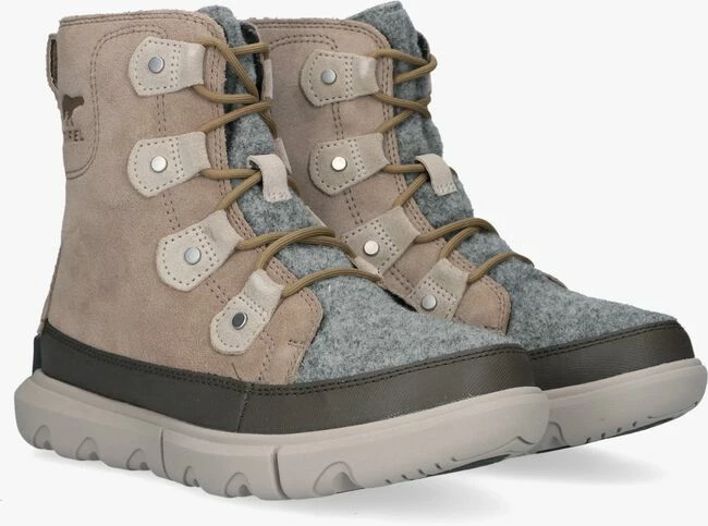 Sorel explorer ii joan faux felt wp bottillons en taupe 2 Sorel explorer ii joan faux felt wp bottillons en taupe – Image 2