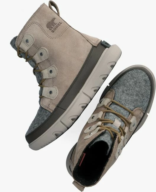 Sorel explorer ii joan faux felt wp bottillons en taupe 5 Sorel explorer ii joan faux felt wp bottillons en taupe – Image 5