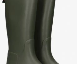 Tommy hilfiger th overknee rainboot bottes en caoutchouc en vert