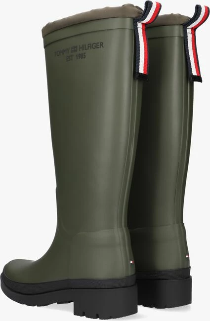 Tommy hilfiger th overknee rainboot bottes en caoutchouc en vert 3 Tommy hilfiger th overknee rainboot bottes en caoutchouc en vert – Image 3