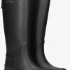 Tommy hilfiger th overknee rainboot bottes en caoutchouc en noir -Bottes Femme Soldes 206601 1