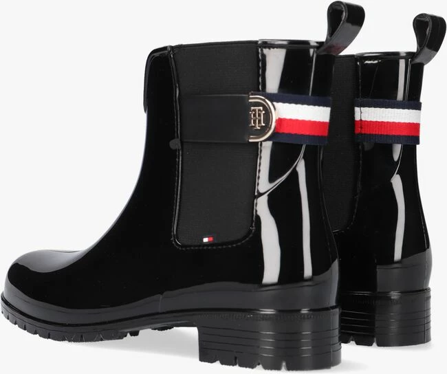 Tommy hilfiger th hardware rainboot bottes en caoutchouc en noir 3 Tommy hilfiger th hardware rainboot bottes en caoutchouc en noir – Image 3