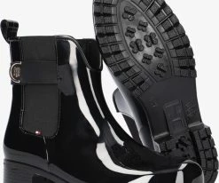Tommy hilfiger th hardware rainboot bottes en caoutchouc en noir 9 Tommy hilfiger th hardware rainboot bottes en caoutchouc en noir -Bottes Femme Soldes 206602 4