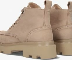 Via vai livia bond bottines à lacets en beige -Bottes Femme Soldes 207062 3