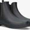 Hunter womens refined chelsea bottes en caoutchouc en noir