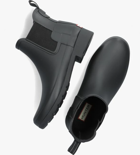 Hunter womens refined chelsea bottes en caoutchouc en noir 5 Hunter womens refined chelsea bottes en caoutchouc en noir – Image 5