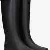 Hunter womens refined tall bottes en caoutchouc en noir -Bottes Femme Soldes 207107 1