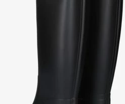 Hunter womens refined tall bottes en caoutchouc en noir -Bottes Femme Soldes 207107 3
