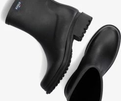 Aigle fulfeel bottes en caoutchouc en noir -Bottes Femme Soldes 207716 5