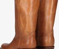 Sendra 14394 santiags en cognac -Bottes Femme Soldes 207804 3