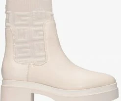 Guess keanna bottines chelsea en blanc