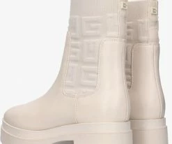 Guess keanna bottines chelsea en blanc -Bottes Femme Soldes 207873 3