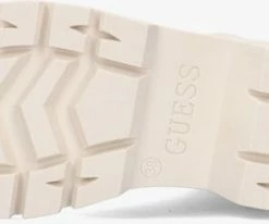 Guess razieli bottines à lacets en blanc -Bottes Femme Soldes 207875 4