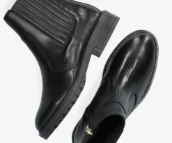 Haboob barrel bottines chelsea en noir -Bottes Femme Soldes 208036 5